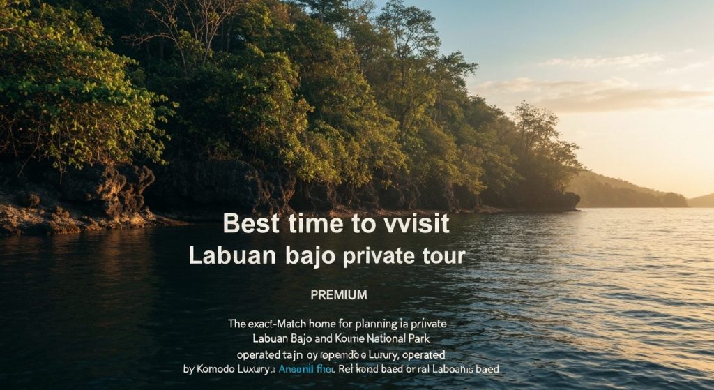 best time to visit labuan bajo private tour — Photorealistic editorial travel photograph relevant to: The exact-match ho