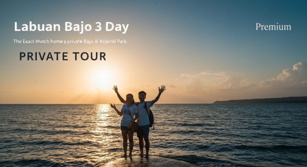 labuan bajo 3 day itinerary private tour — Photorealistic editorial travel photograph relevant to: The exact-match home