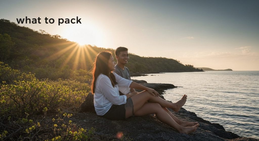 what to pack labuan bajo komodo private tour — Photorealistic editorial travel photograph relevant to: The exact-match h
