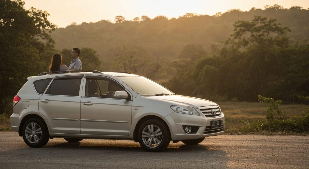 labuan bajo private car with driver tour — Photorealistic editorial travel photograph relevant to: The exact-match home