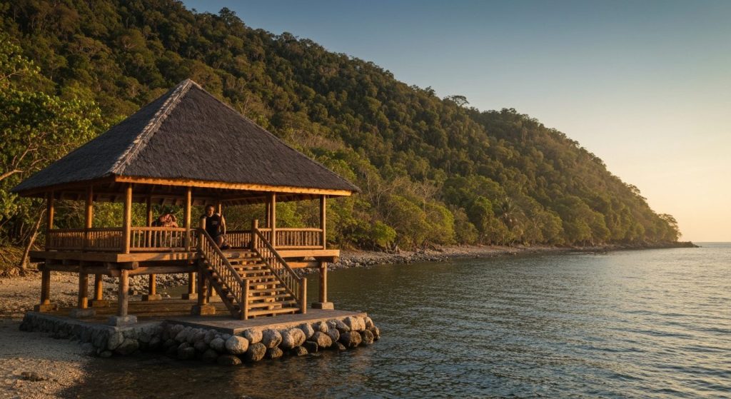 labuan bajo private overnight tour 3 days 2 nights — Photorealistic editorial travel photograph relevant to: The exact-m